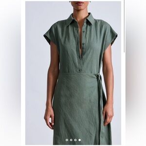 Apiece Apart Catania Wrap Midi Dress